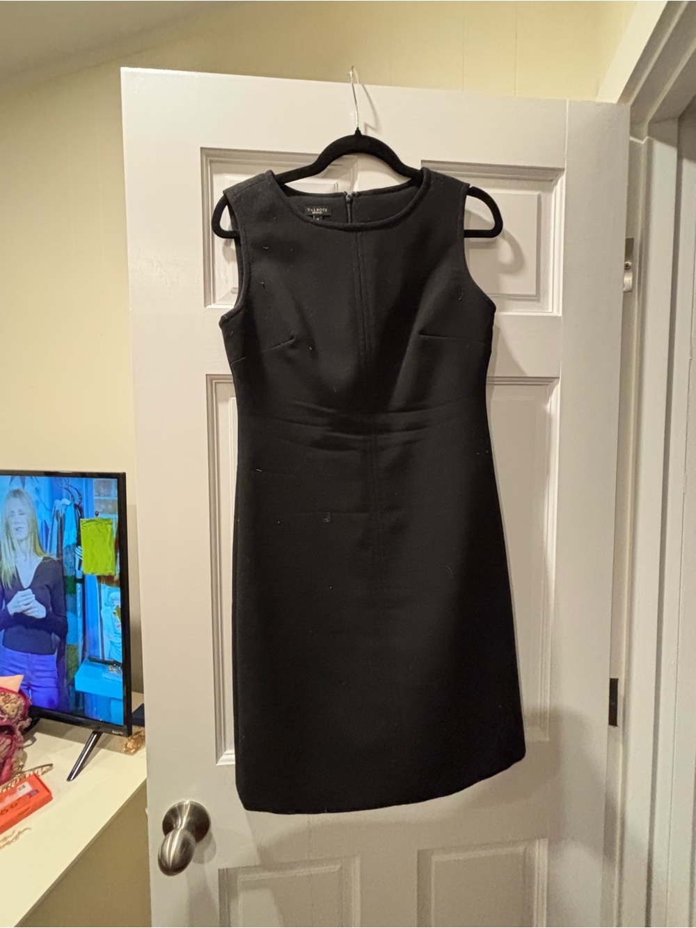 Talbots Black Sleeveless Sheath Dress
